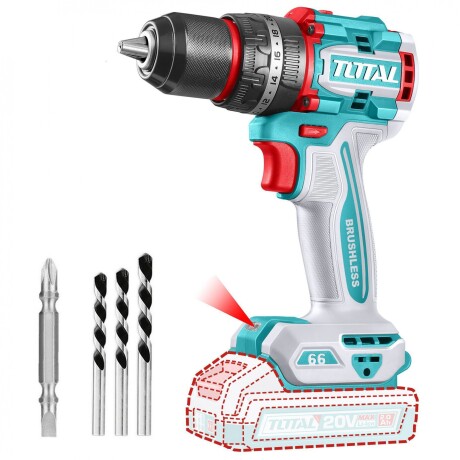 Taladro Percutor Y Atornillador Inalámbrico 66Nm A Batería 20v - Sin Carbones Taladro Percutor Y Atornillador Inalámbrico 66Nm A Batería 20v - Sin Carbones