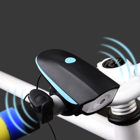 Luz y Bocina Recargable Para Bicicletas Rojo