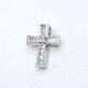 Cruz En Oro Blanco 18K Y Brillantes Cruz En Oro Blanco 18K Y Brillantes