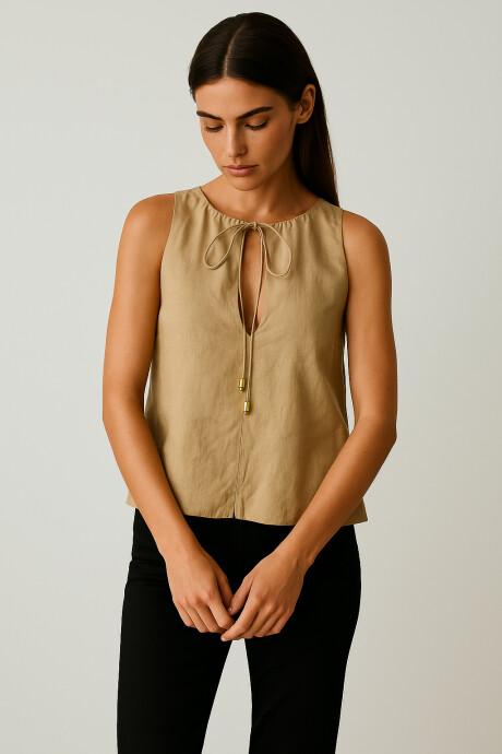 Musculosa Zerun Beige