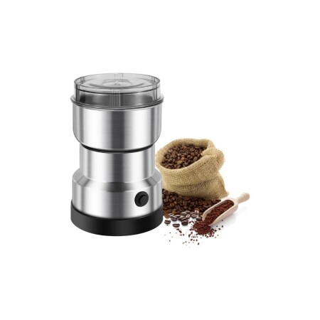 MOLINILLO DE GRANOS DE CAFE ELECTRICO 300W PLATEADO