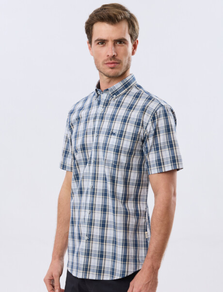 CAMISA CUADROS Marron