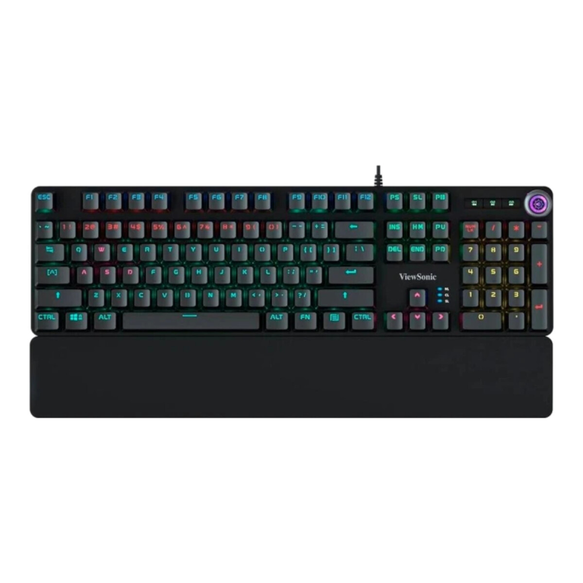 Teclado Gaming USB Viewsonic Retroilumiinación Rgb Español 