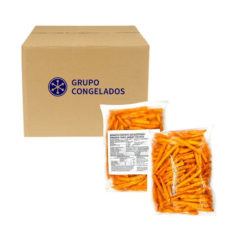 Caja Boniato Pre-Frito Grupo Congelados - 10 kg Caja Boniato Pre-Frito Grupo Congelados - 10 kg