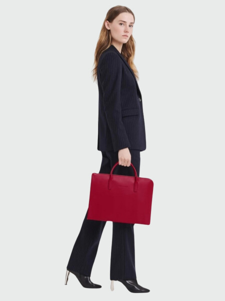 Le Foulonné S Briefcase Rojo