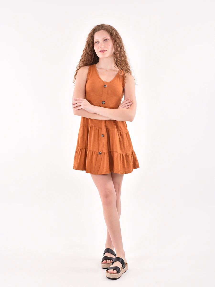 VESTIDO CURRY - NARANJA 