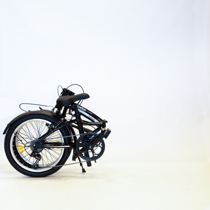 Bicicleta Plegable cuadro aluminio rod 20 y cambios Shimano Negra