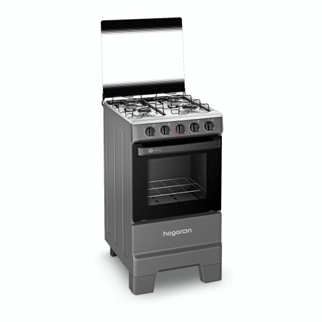 COCINA A GAS HOGARON GALWAY Cocina A Gas HOGARON Galway 4 Hornallas Mesa Acero Inoxidable, Horno 50L Limpia Fácil Y Encendido Manual - Titanium