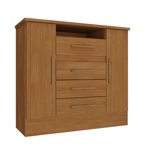 Cómoda 4 cajones, 2 puerta y espacio 50CO2430 Cedro Cómoda 4 cajones, 2 puerta y espacio 50CO2430 Cedro