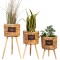 Set de 3 macetas Maldivas Marron