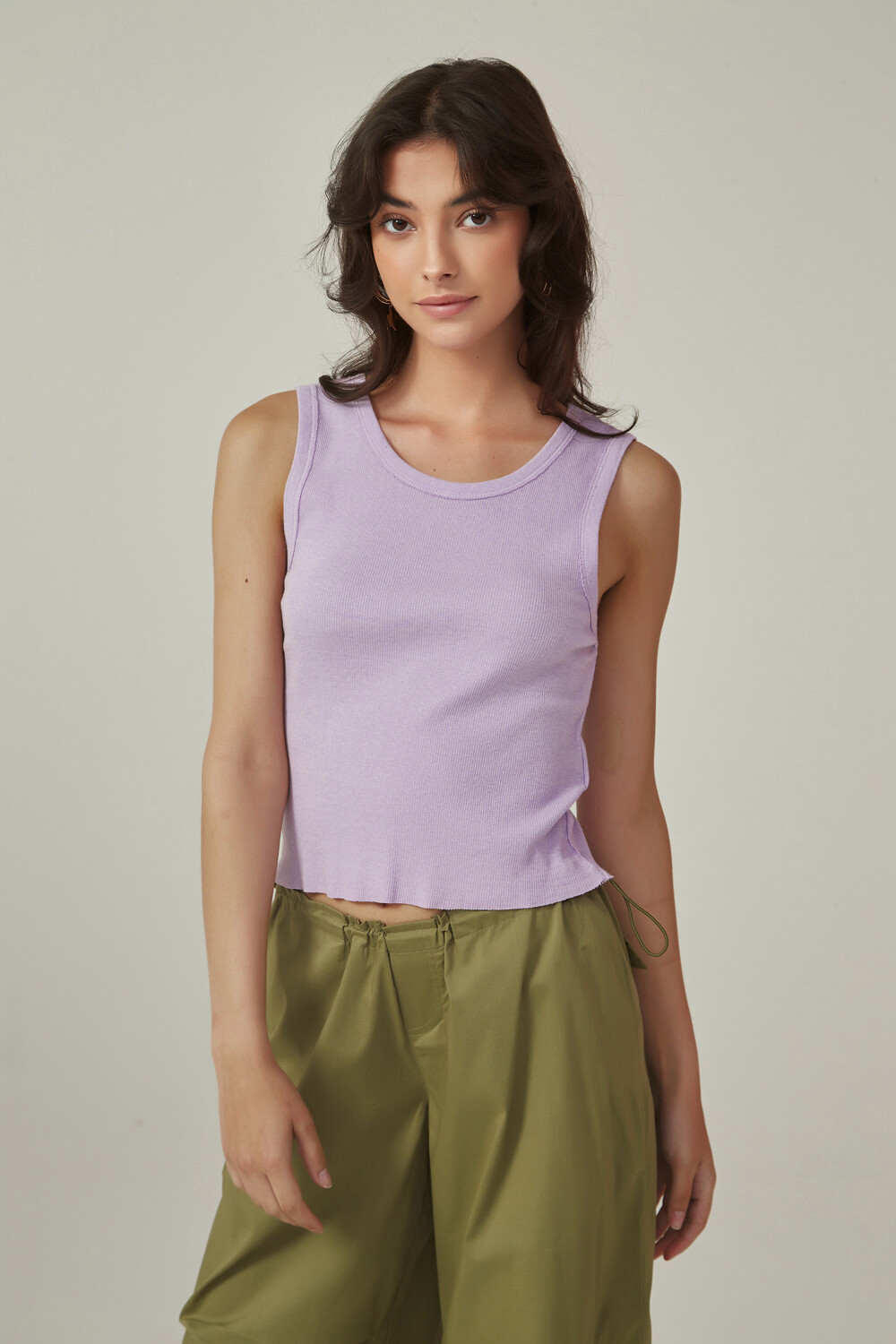 Tops Oliwa Lila Grisaceo