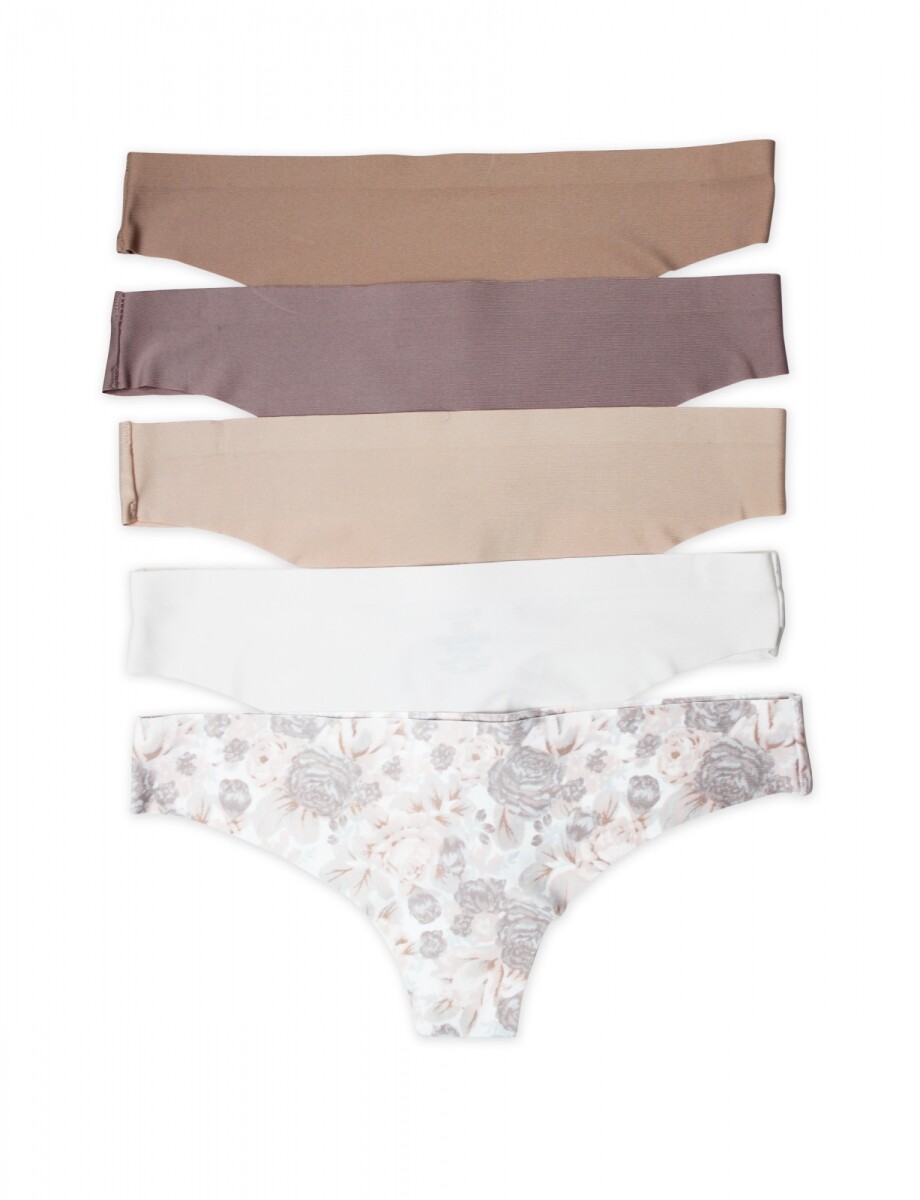 Panty Pack X 5 - Multi/rosa 