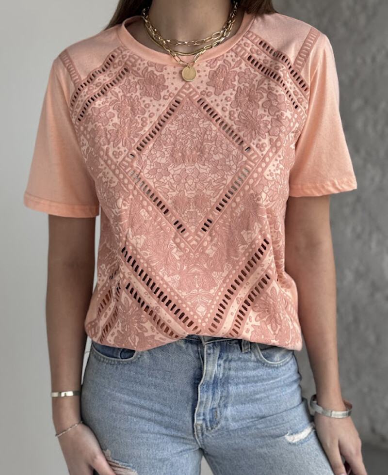 Remera Georgia salmón