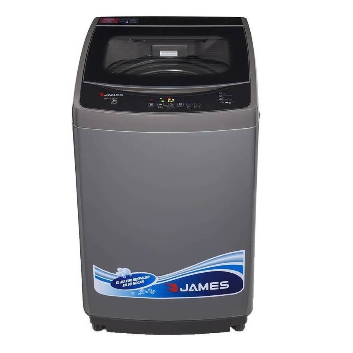 Lavarropas Automático James Hasta 15kg 220v Color Gris/negro 