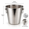 Hielera Champagnera Acero Inoxidable con Asas 22 cm Hielera Champagnera Acero Inoxidable con Asas 22 cm