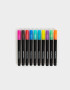 Resaltadores Set Grande Set De 10 Marcadores Metalizados - Combinacion Multicolor