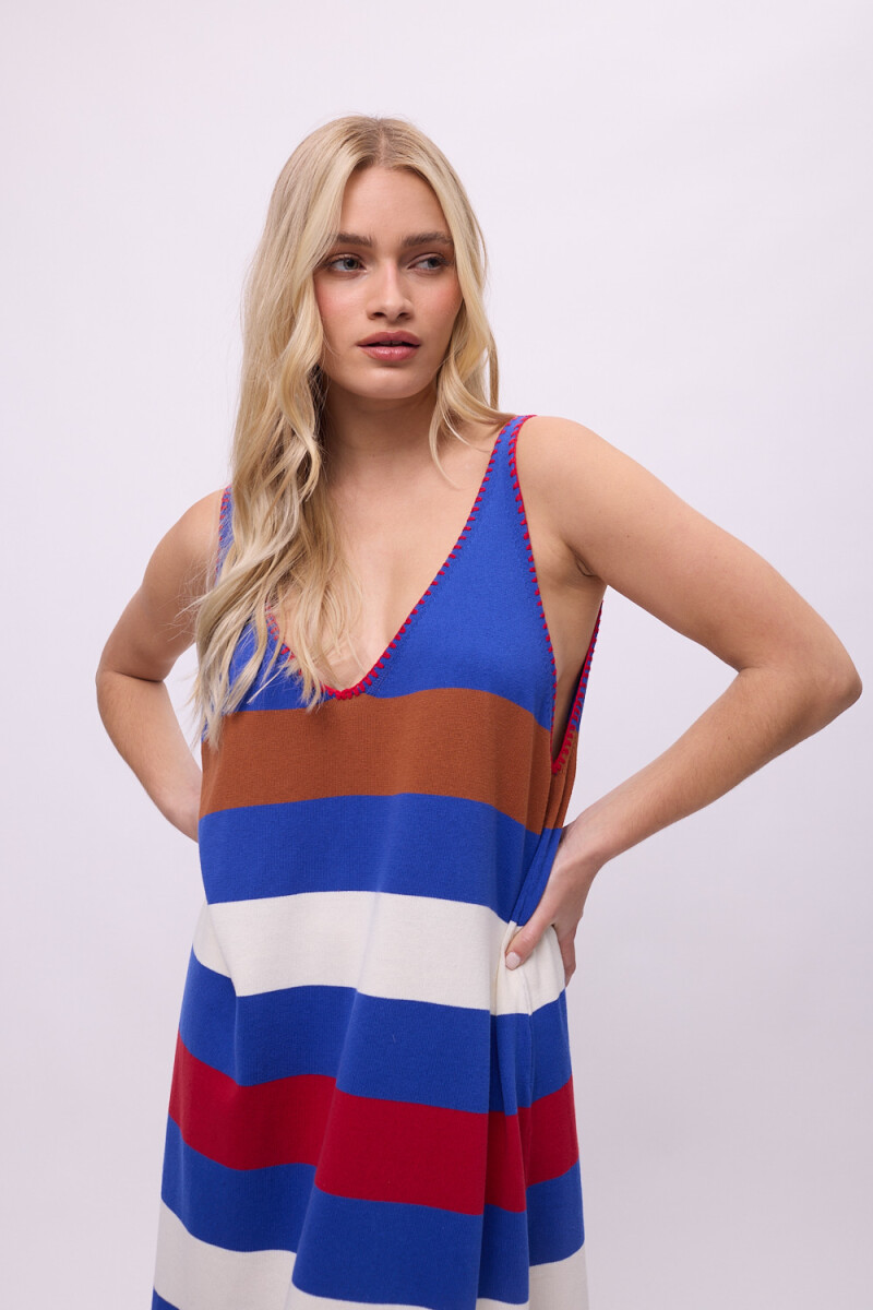 Vestido Vira Azul