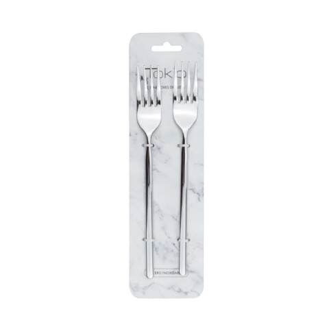 SET X2 TENEDOR DE MESA 21CM ACERO TOKIO SET X2 TENEDOR DE MESA 21CM ACERO TOKIO