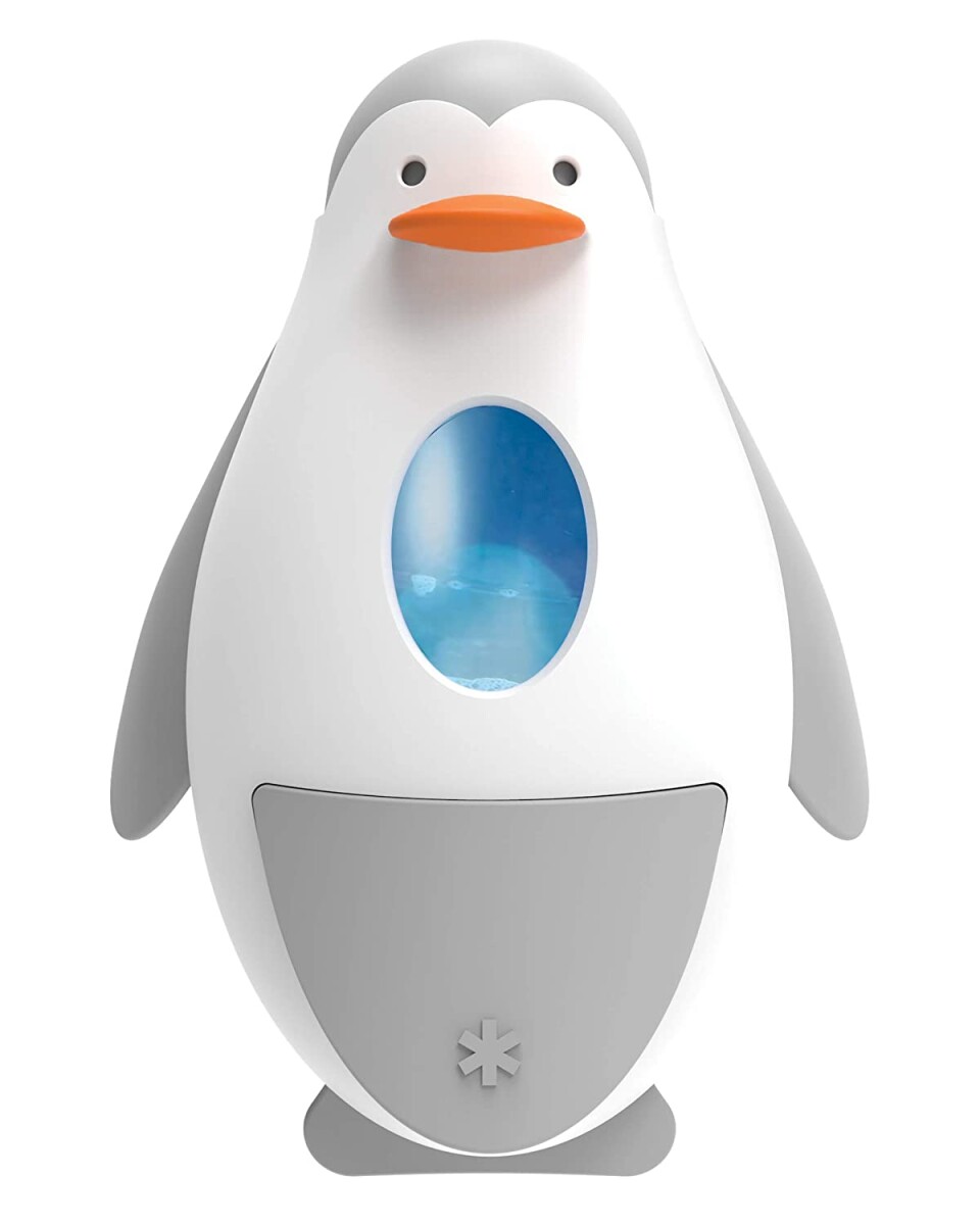 Dispensador de jabón, diseño pingüino 