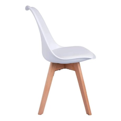 Silla Eames Tapizada Blanco