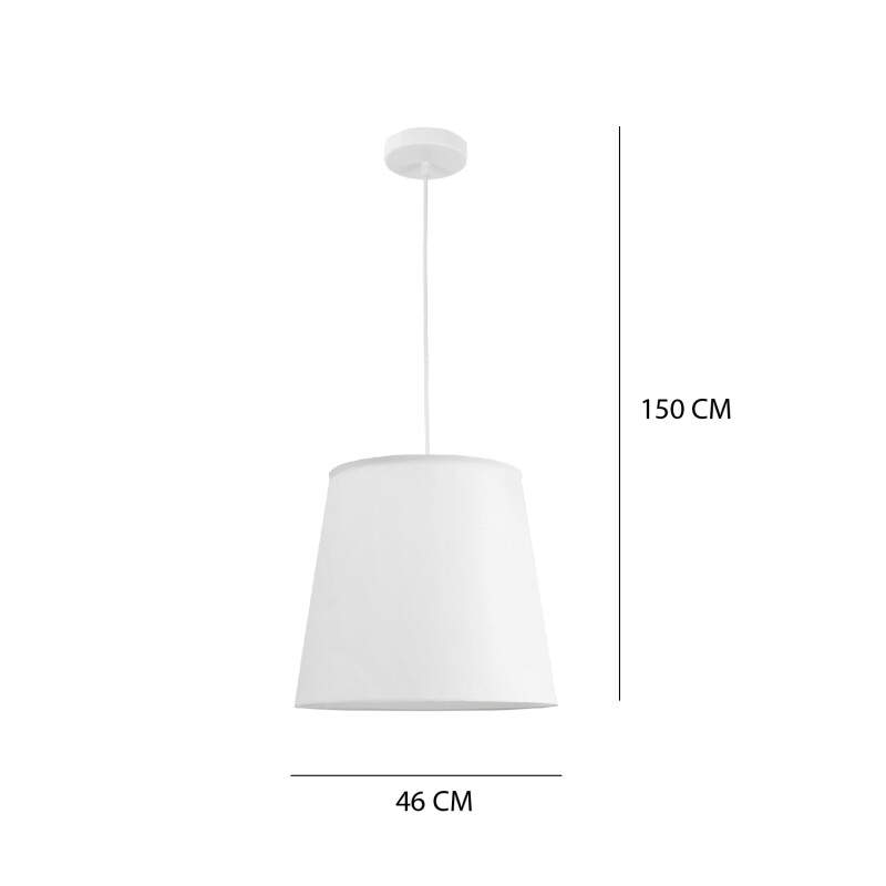 ARTEFACTO COLGANTE DECORATIVO SIRA - BLANCO Luminaria Colgante Sira Blanca