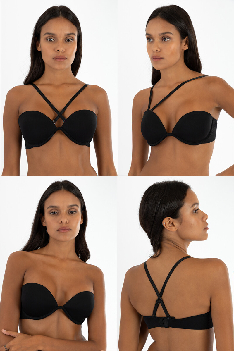 Strapless multiposiciones angela Negro