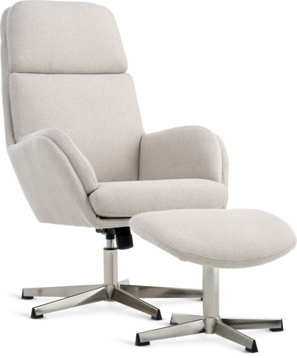 Sillón/apoya pies TANKEDAL beige 