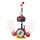 Set Musical Burbujero Batería Micrófono Sonido Y Luz Azul