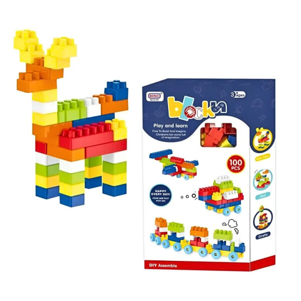 Set De Bloques De Construccion Infantil Azul