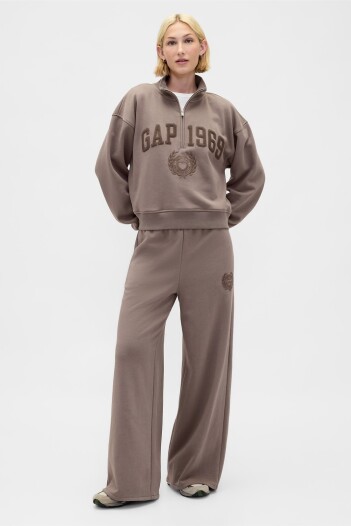 Pantalón Deportivo Baggy Wide Leg Mujer Plymouth Rock