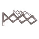 Tendedero plegable pared en aluminio 100 cm GRIS