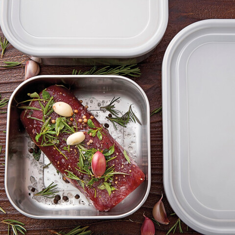 Recipiente acero inox modelo FREEZINOX, 193x193mm -TRAMONTINA TF0282