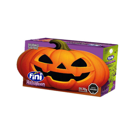 Cajita Careta Fini Calabaza de Halloween