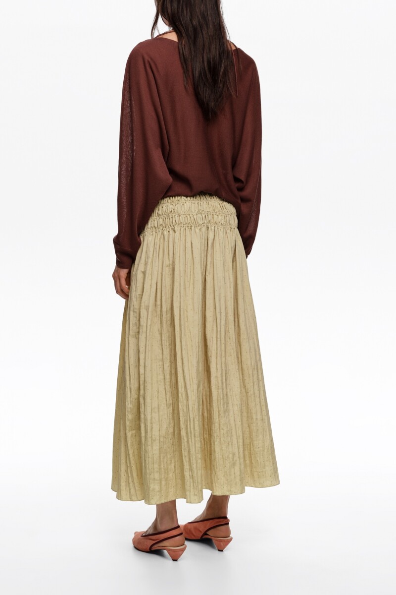 FALDA FRUNCIDA Beige