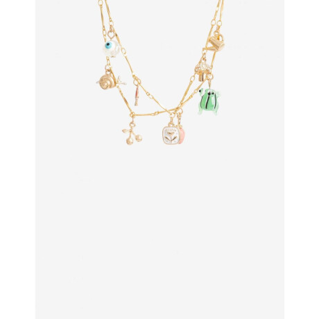 Collar Corto Multidijes Dorado