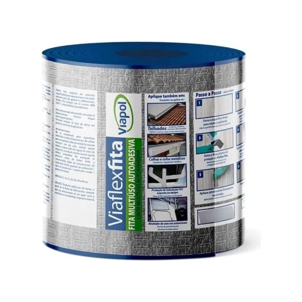 Membrana Asfáltica Viaflex Fita 15 cm x 10 m Viapol Membrana Asfáltica Viaflex Fita 15 Cm X 10 M Viapol