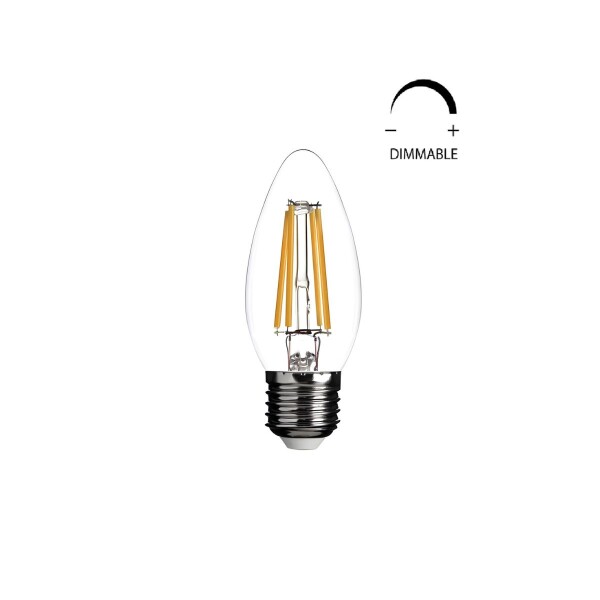LAMPARA LED VELA E27 230V 4W DIMERIZABLE VYBA Lampara Led Vela E27 230v 4w Dimerizable Vyba