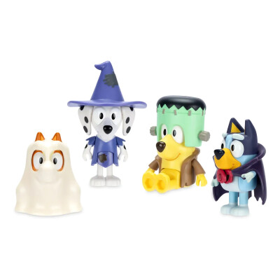Bluey Familia 4 personajes Halloween