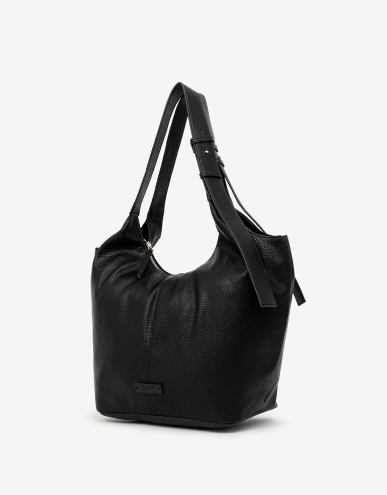 Saca Moda Cartera Con Doble Asa - Negro