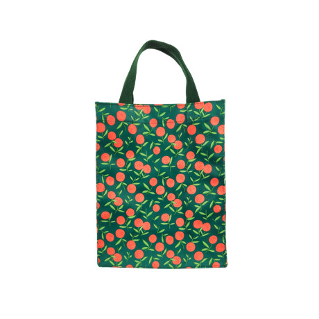 Lunchera con velcro con asa Verde