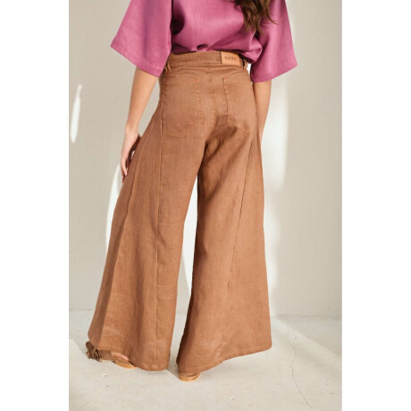 Pantalon Wide Xl Linen Ss26 Kaki