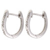 Caravanas Jazmín en oro blanco 18k con brillantes Caravanas Jazmín en oro blanco 18k con brillantes