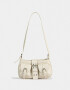 Bandoleras Noche Cartera Formato Baguette - Blanco Crudo