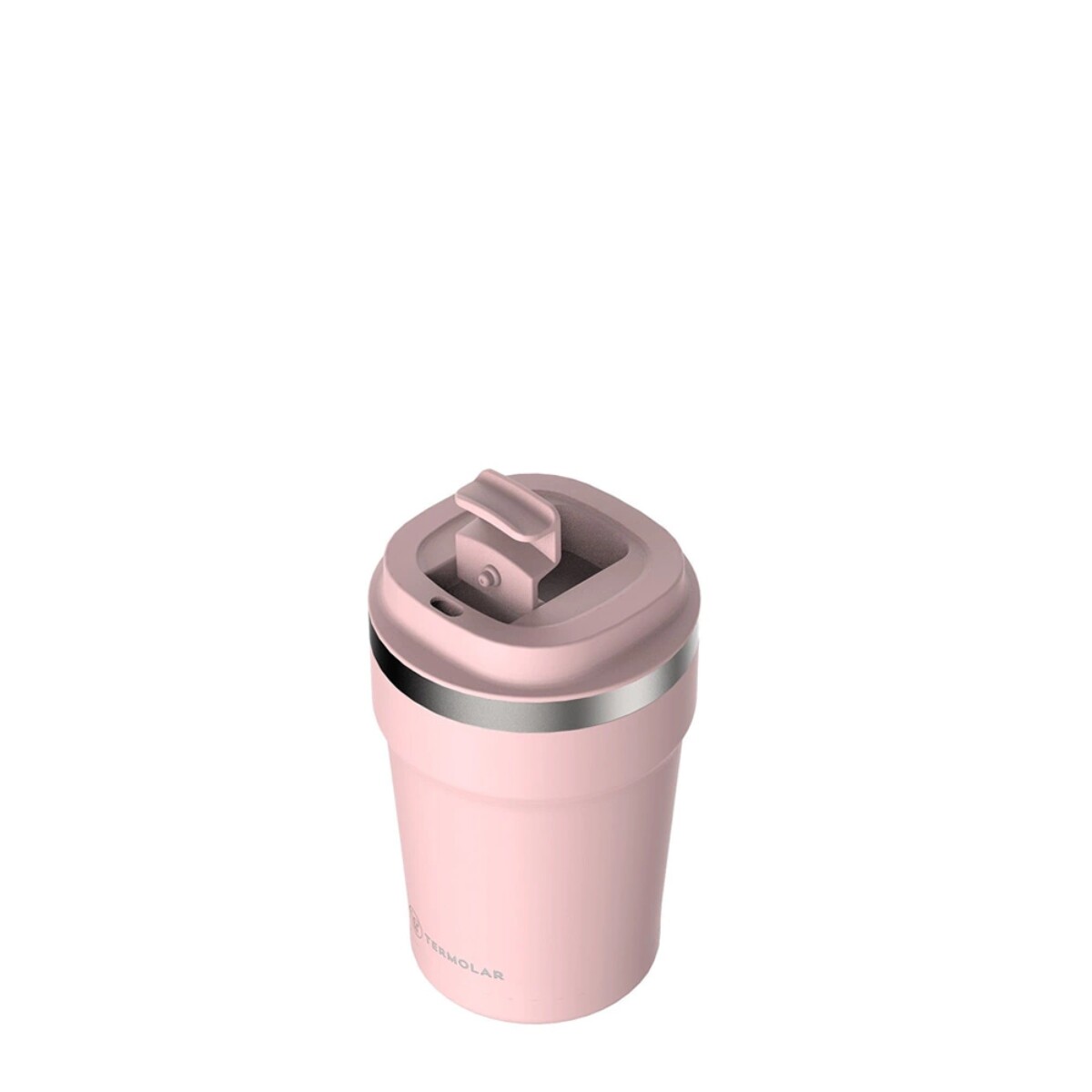 VASO TERMICO TERMOLAR ROSADO ACERO 380ML C/TAPA 