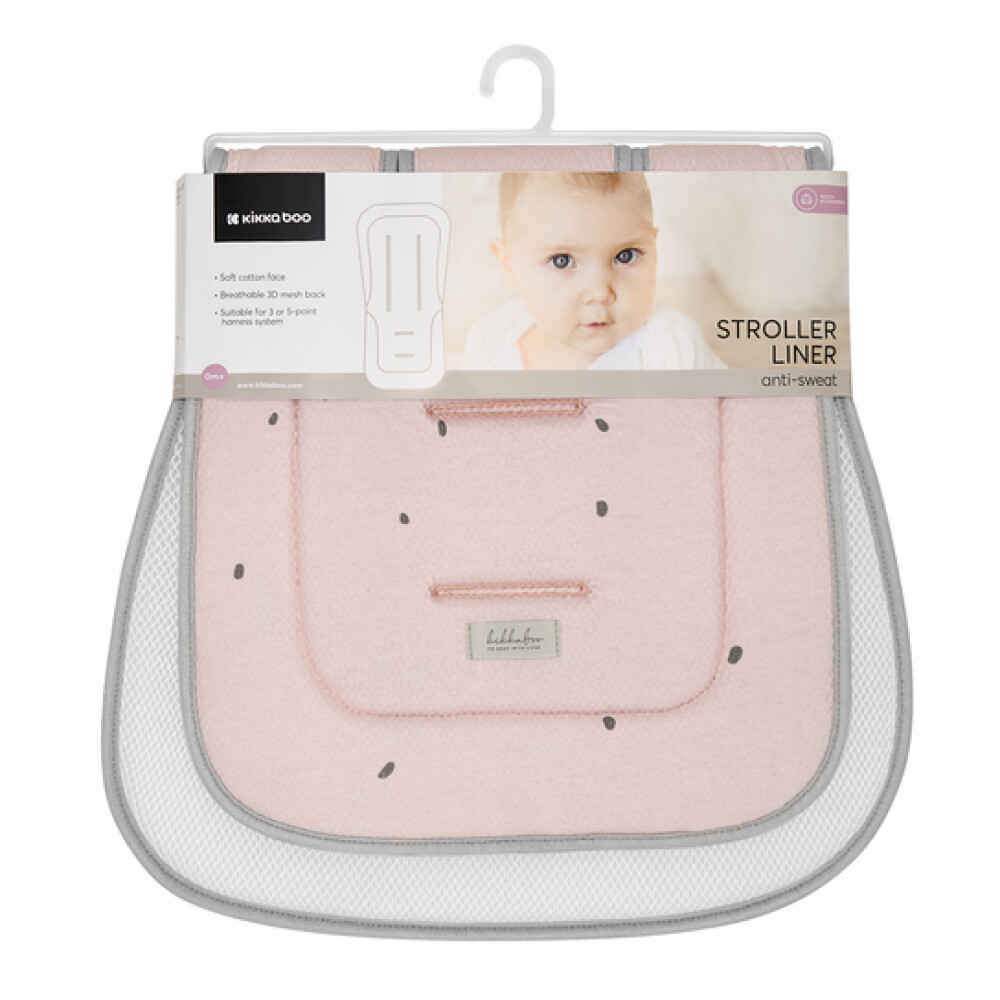 Colchon kikkaboo para coche universal rosa