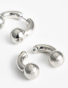 Aros Pasantes Metal Aros Pasantes Metal - Plateado Rodio