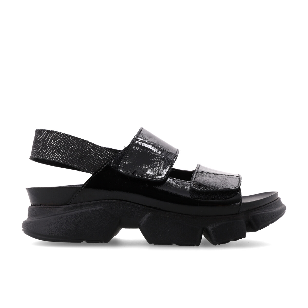 SANDALIAS VENET - CUERO IMPI - NEGRO 