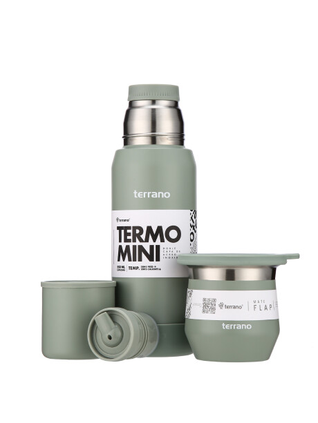 Kit Termo Mini + Mate Flap Oliva