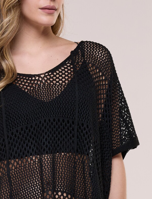 Poncho Calado NEGRO