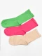 MEDIAS PACK X3 FUCSIA